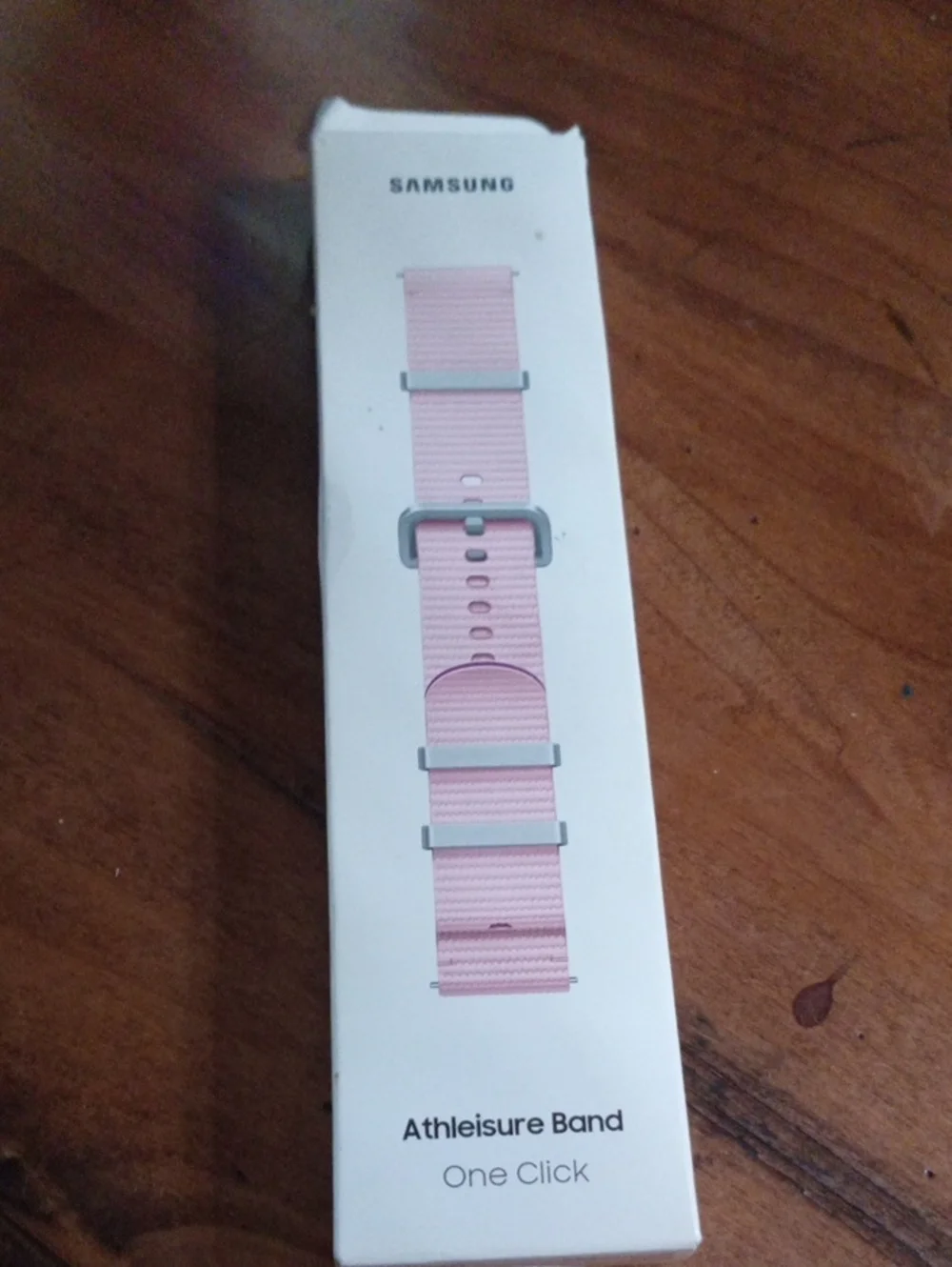 Samsung Pink Athleisure Band - Soft Nylon Wrist Strap